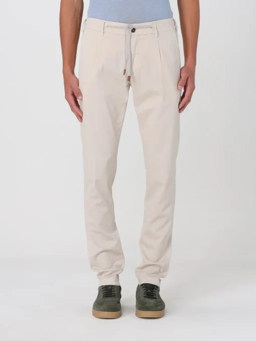 Pantalone classico Eleventy in misto cotone e seta