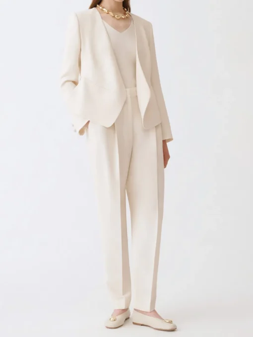 Pantalone classico Fabiana Filippi in crêpe