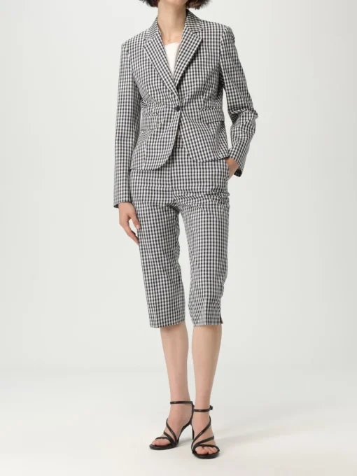 Pantalone cropped Liu Jo in jersey vichy