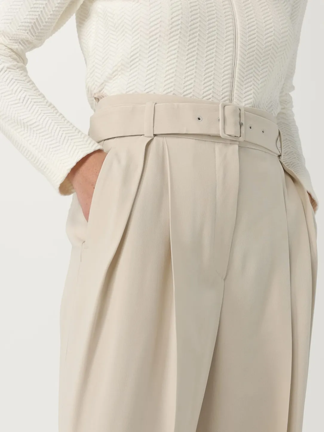 Pantalone Emporio Armani in raso