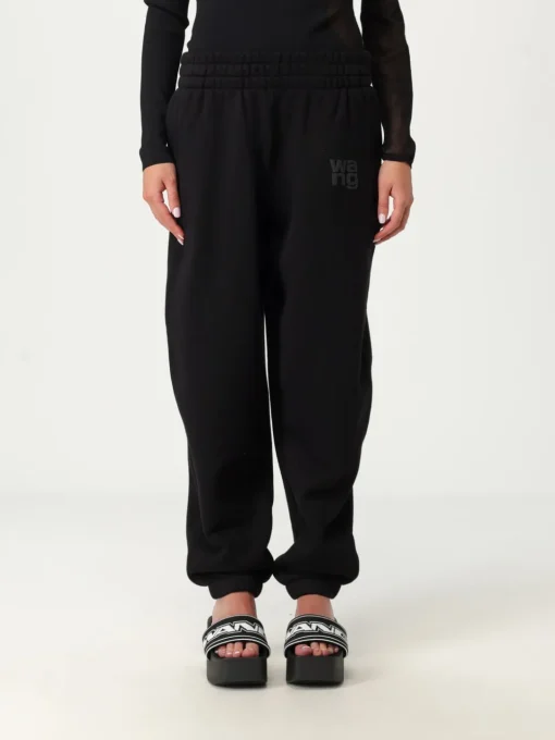 Pantalone jogging in cotone con logo Alexander Wang