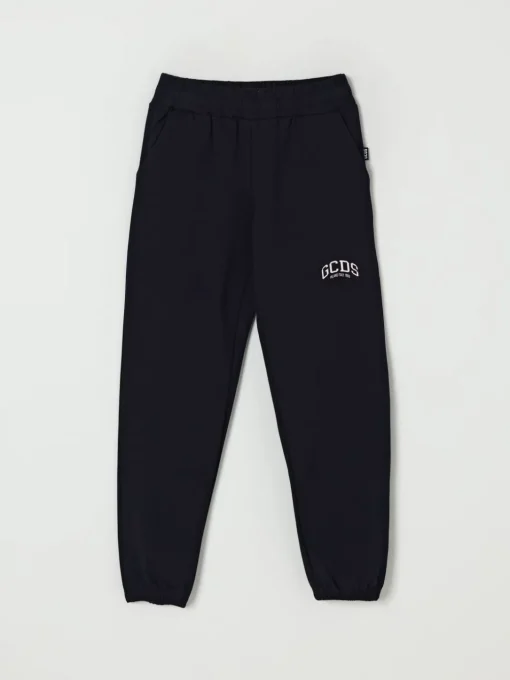 Pantalone jogging in cotone con logo GCDS Junior