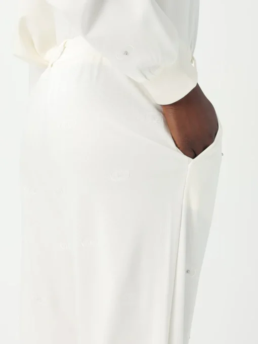 Pantalone Liu Jo in misto cotone con stampa monogram