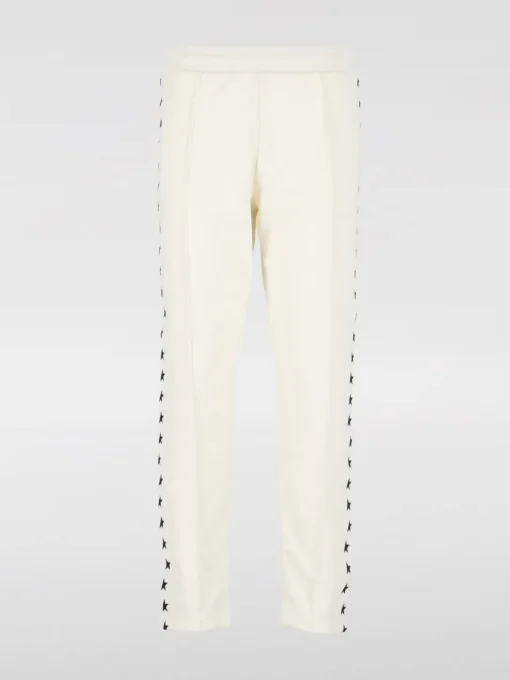 Pantalone sportivo Golden Goose in jersey con monogram