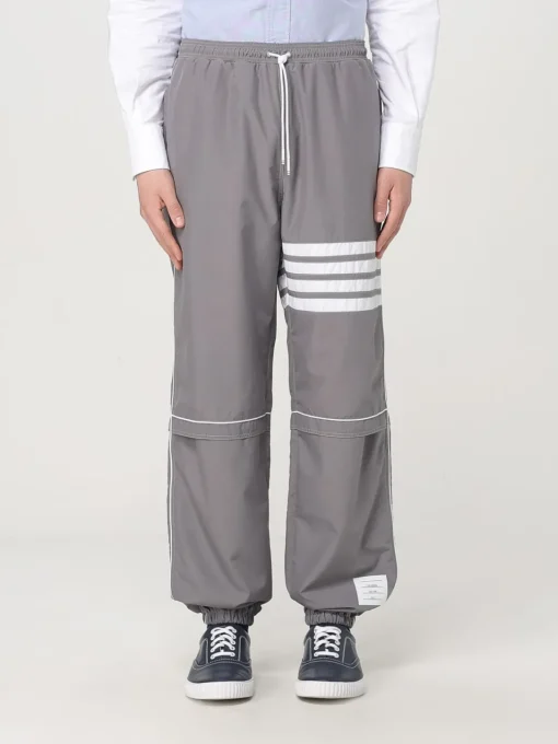 Pantalone Thom Browne in nylon con 4-bar
