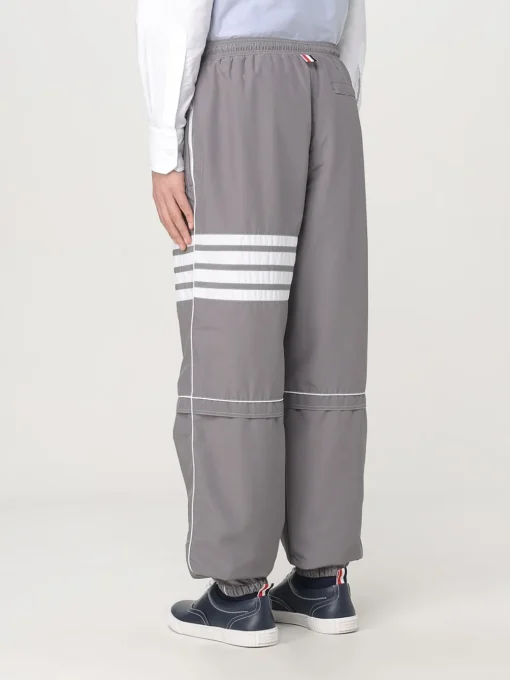 Pantalone Thom Browne in nylon con 4-bar