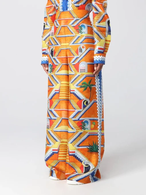 Pantaloni Casablanca in seta