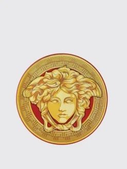 Piatto di Natale Medusa Amplified Versace Home in porcellana