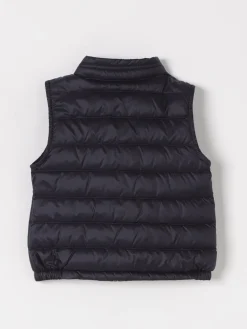 Piumino a gilet con logo Moncler in nylon imbottito