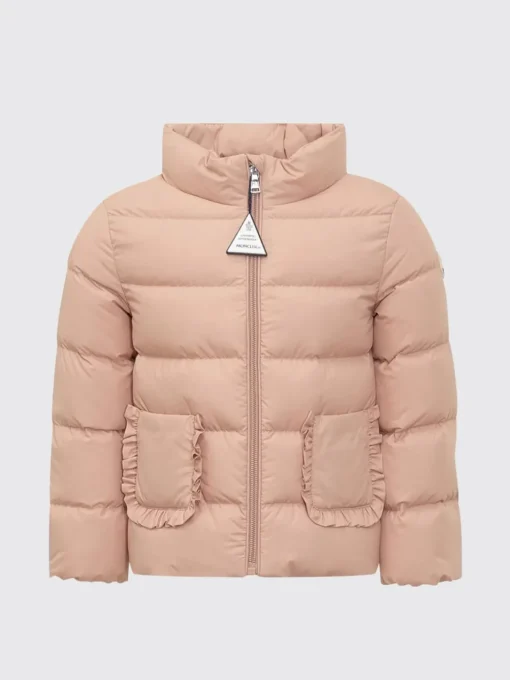 Piumino in nylon con logo Moncler