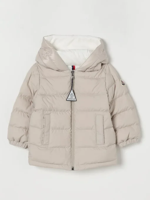 Piumino in nylon imbottito con logo Moncler