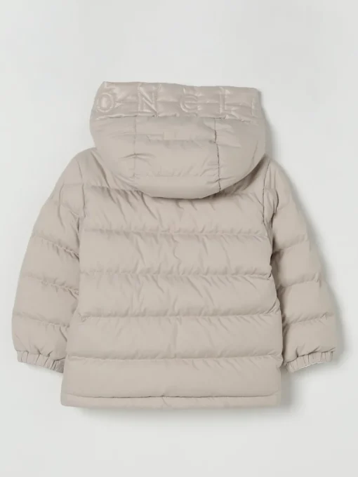 Piumino in nylon imbottito con logo Moncler