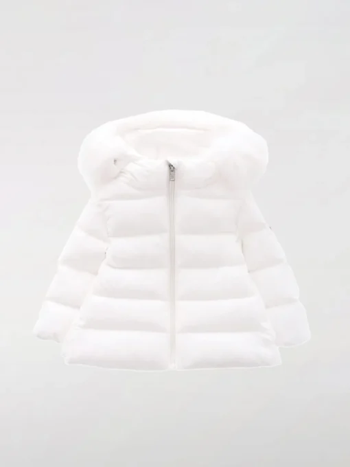 Piumino in nylon imbottito con logo Moncler