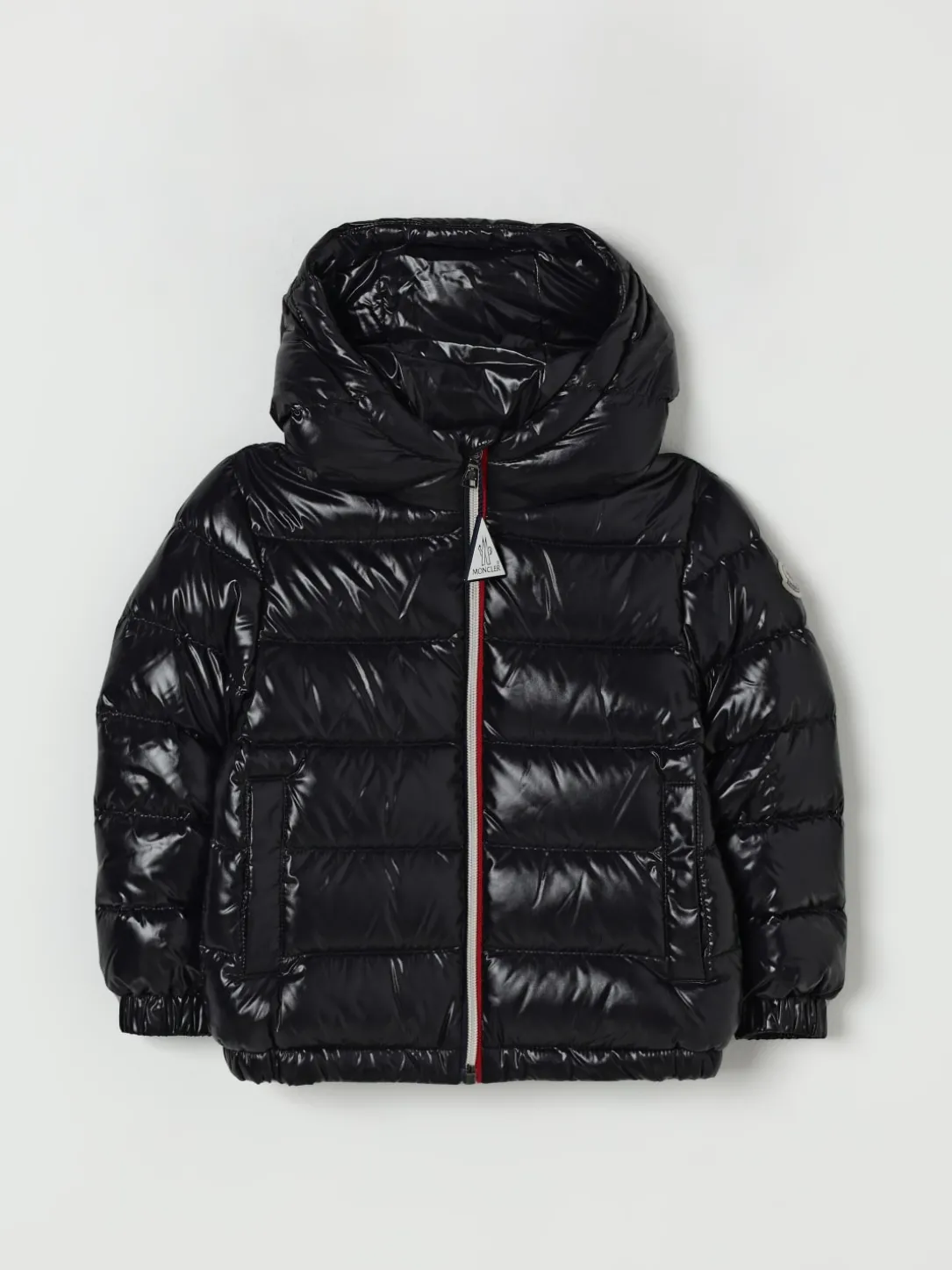 Piumino New aubert lucido con cappuccio Moncler