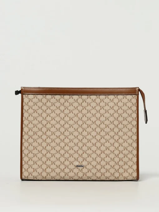 Pochette in tela di cotone e pelle Max Mara