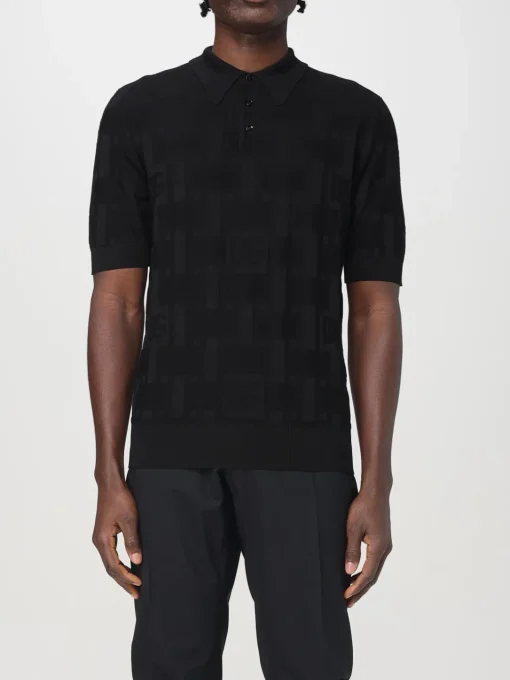 Polo a maniche corte Dolce & Gabbana in seta