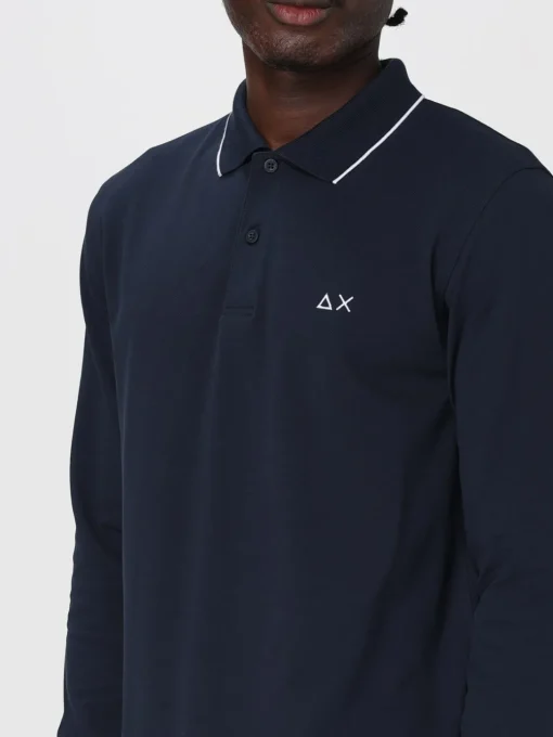 Polo basic in cotone con logo SUN68