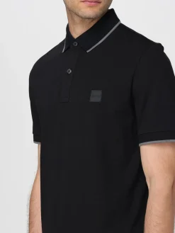 Polo basic in cotone con mini logo Boss