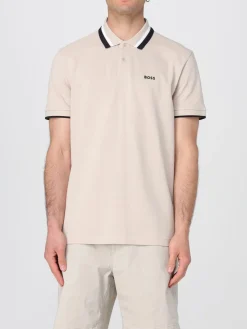 Polo Boss in cotone con logo