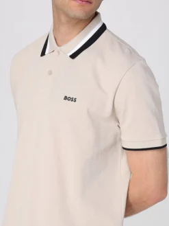 Polo Boss in cotone con logo