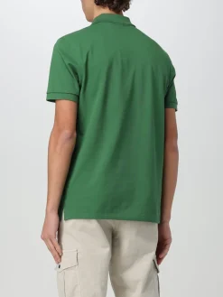 Polo Boss in piquet di cotone con logo ricamato