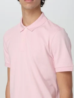 Polo Boss in piquet di cotone con logo ricamato