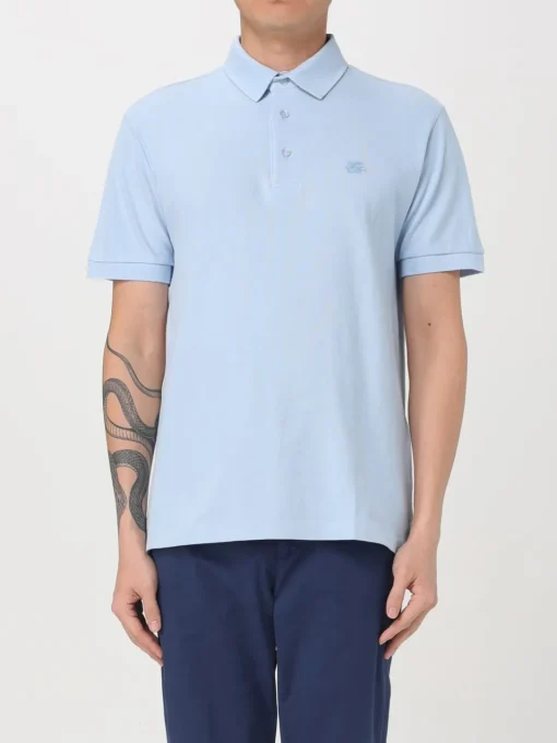 Polo con logo Pegaso Etro in cotone