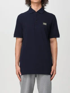 Polo Dolce & Gabbana in cotone con placca logo