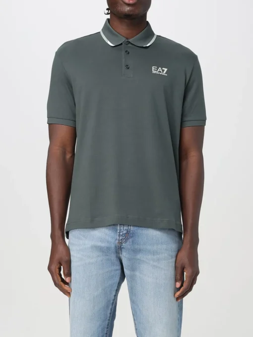 Polo EA7 in cotone con logo