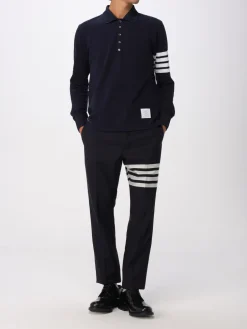 Polo in cotone 4-bar Thom Browne