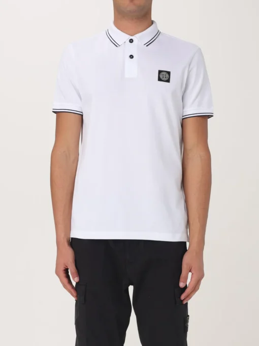 Polo in cotone biologico piquet Stone Island