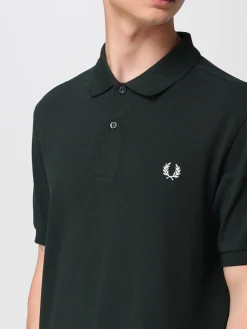 Polo in cotone con logo Fred Perry