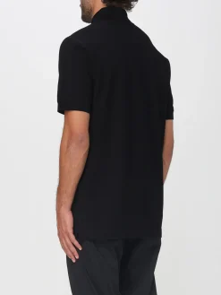 Polo in cotone con logo metallico Dolce & Gabbana