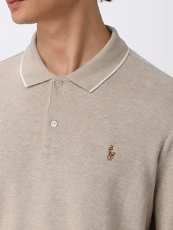Polo in cotone con logo ricamato Polo Ralph Lauren