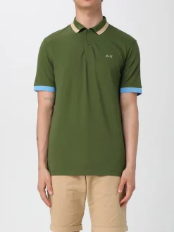 Polo in cotone con logo SUN68