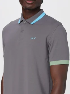 Polo in cotone con logo SUN68