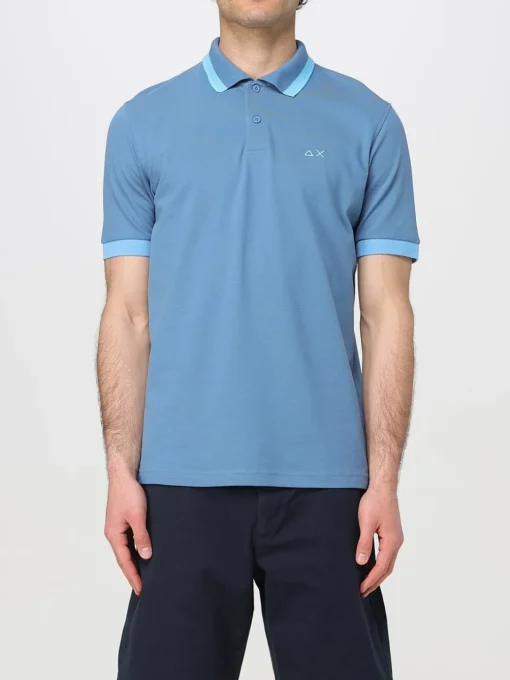 Polo in cotone con logo SUN68