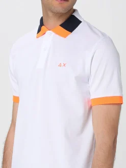 Polo in cotone con logo SUN68