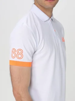 Polo in cotone con logo SUN68