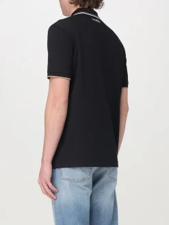 Polo in cotone con mini logo Hugo