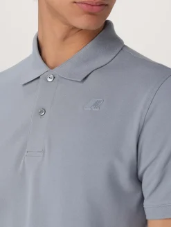 Polo in cotone con mini logo K-way