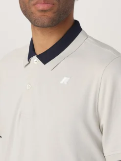Polo in cotone con mini logo K-way