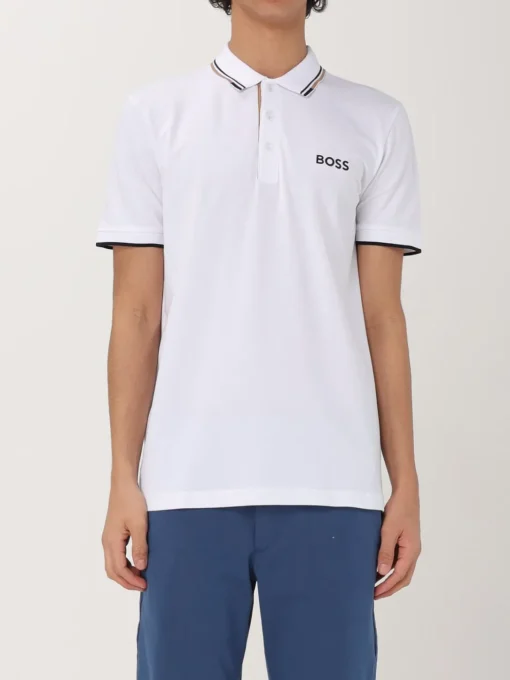 Polo in cotone con mini logo Hugo
