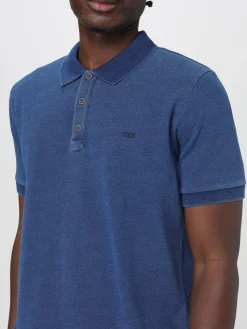 Polo in cotone con mini logo Fay