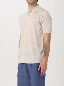 Polo in cotone e lino basic Brunello Cucinelli