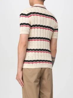 Polo in maglia di cotone a righe Valentino
