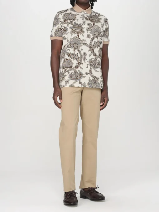 Polo Pegaso Etro in cotone paisley