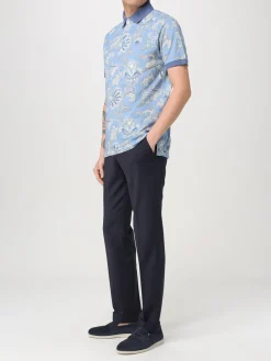 Polo Pegaso Etro in cotone paisley