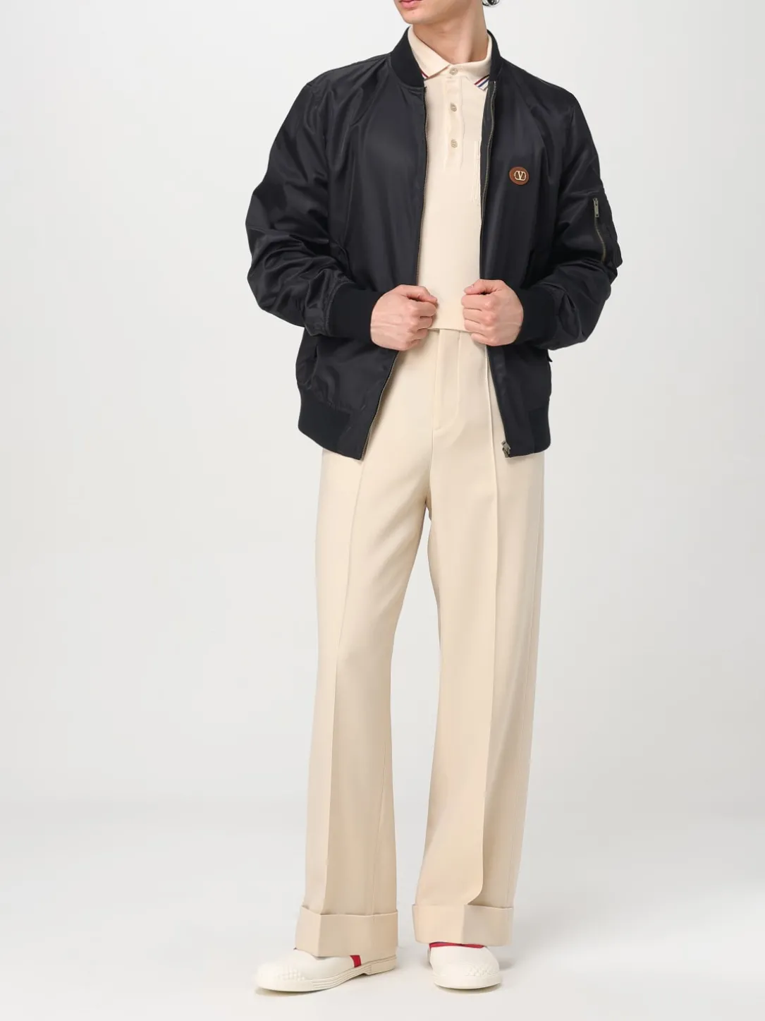 Polo VLogo Valentino in cotone