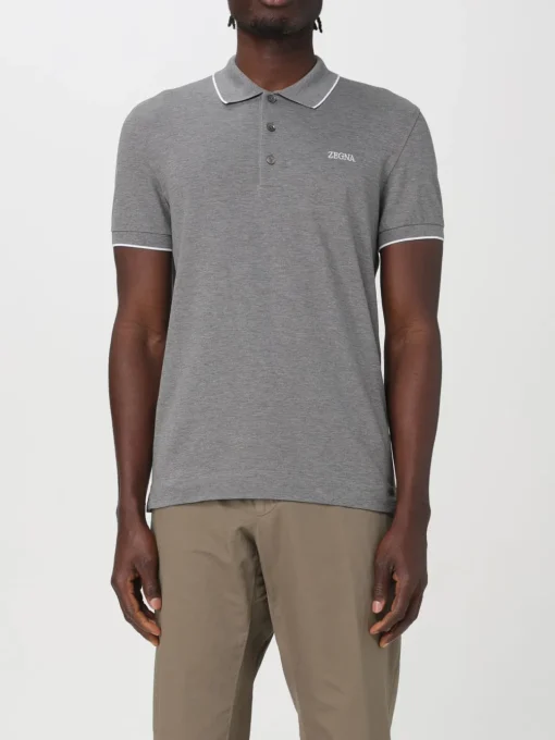 Polo Zegna in piquet di cotone